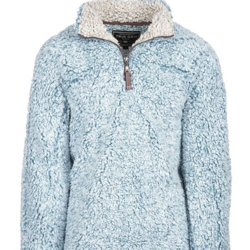 Blue True Grit Size Medium Quarter-Zip Jacket